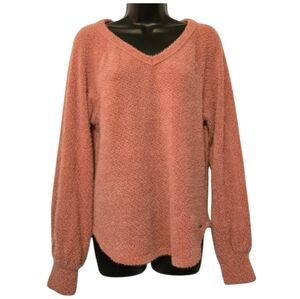 Hollister Soft Pink V-Neck Sweater